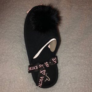Victoria’s Secret Black Slippers